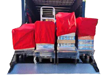 Reusable Weather Protective Covers in Truck